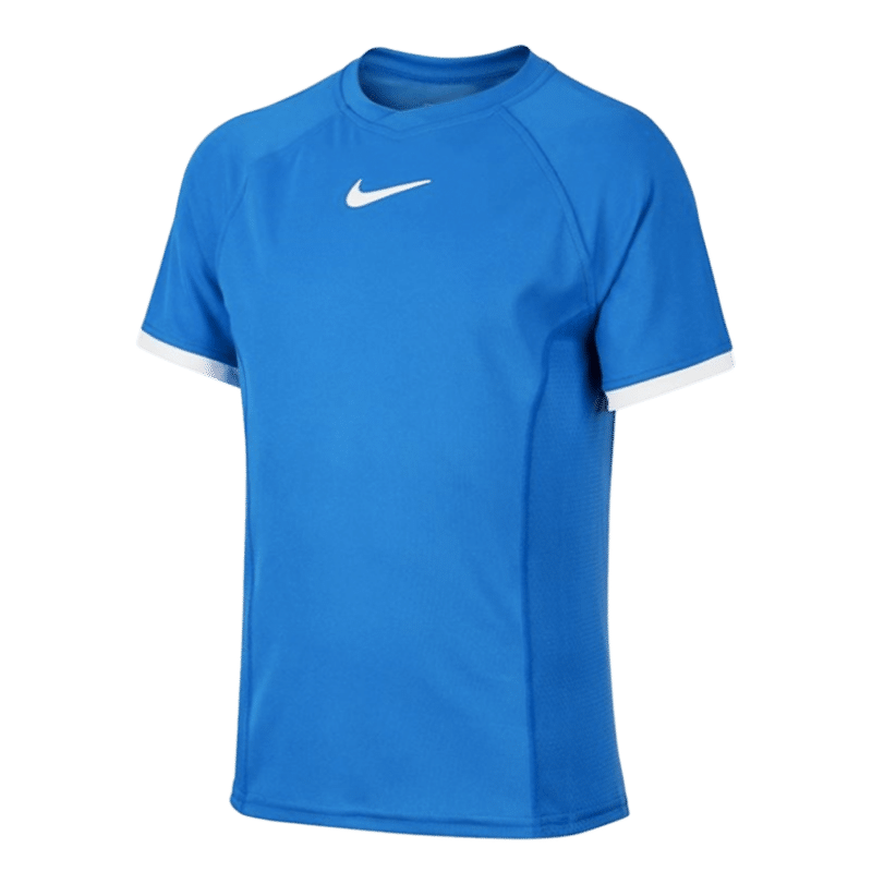 Nike Court dry SS Top - S Blå Junior > Nike